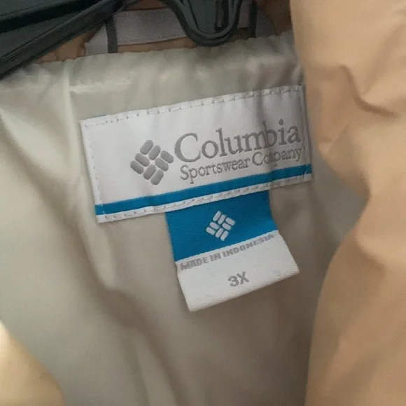 New Women's Puffect™ Color Blocked Jacket Plus Size Neutral Cream Brown Warm 3X - Picture 4 of 11